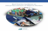 Best Practice Guidance on Ethical Recruitment of Migrant ... · PDF file2 I Best Practice Guidance on Ethical Recruitment of Migrant Workers Introduction In recent years, the international
