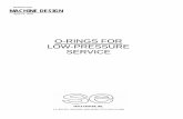 O-RINGS FOR LOW-PRESSURE SERVICE - · PDF fileO-RINGS FOR LOW-PRESSURE SERVICE ... calculation of F is based on this ... change could lower peak contact stress below system pressure,