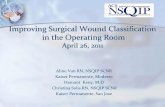 Improving Surgical Wound Classification in the · PDF file · 2015-03-24Improving Surgical Wound Classification in the Operating Room April 26, 2011 ... et al. “Improving Surgical