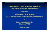 TRB AFF00 Structures Section - Freectgttp.edu.free.fr/TRUNGWEB/TC TK Cau 22 TCN 272 - 05/Giai thich... · TRB AFF00 Structures Section Top 2005 Problem Statements Presented to AASHTO