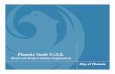 Phoenix Youth R.I.S.E. - City of Phoenix Home Employ youth for 6 to 8 week internship, providing valuable work experience • Pay for the youth and receive reimbursement from the City