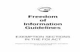 Freedom of Information Guidelines · PDF fileFreedom of Information Guidelines . ... 4. Section 33A - Documents affecting relations between the Commonwealth and the ... Freedom of