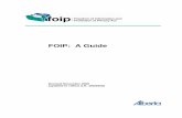 FOIP: A Guide - Service · PDF fileFOIP: A Guide Revised November ... A Guide 4) To allow individuals the right to ... compel the production of documents (section 3). The Act encourages