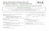 The Parish Church of St Barnabas, · PDF file · 2017-09-28The Parish Church of St Barnabas, Swanmore ... birds. an worry make you live longer? If you dont have power over small ...