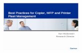 Best Practices for Copier, MFP and Printer Fleet · PDF fileBest Practices for Copier, MFP and Printer Fleet Management ... To whom it may concern: ... Manager of all of the people