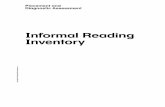 Informal Reading Inventory - Alpine Elementary School Informal Reading Inventory (IRI) is an individually-administered diagnostic tool that assesses a student’s reading comprehension