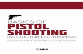 BASICS OF PISTOL shooting - bluemesashooting.combluemesashooting.com/Basic Pistol ILT Lesson Plans.pdf · NRA Basics of Pistol Shooting 1 ... The course out line and lesson plans