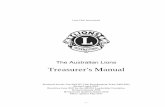 Treasurer’s Manual - Lions Clubslionsclubs.org.au/wp-content/uploads/2013/06/Treasurers-Manual... · Treasurer’s Manual Produced for the Top End NT Club Development Team 2000-2001