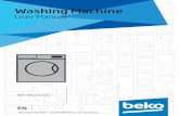 Washing Machine - Bekodownloads.beko.co.uk/bekoupload/manuals/WR852421S.pdf · Thank you for prefering a Beko product. ... Service This product was ... 11 / EN Washing Machine / User’s