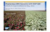 Replacing LIMS Systems with SAP QMdocshare01.docshare.tips/files/22561/225612745.pdf · Replacing LIMS Systems with SAP QM ... pooled and reserve samples. ... Capacity-Planning Results