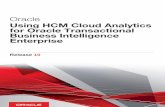 Business Intelligence for Oracle Transactional Enterprise · PDF fileOracle Using HCM Cloud Analytics for Oracle Transactional Business Intelligence Enterprise Contents Preface i ...