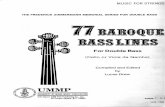 · PDF fileMUSIC FOR STRINGS THE FREDERICK ZIMMERMANN MEMORIAL SERIES FOR DOUBLE BASS 77 BASS LINES For Double Bass