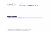 hsn Higher .uk.net Mathematics - · PDF file4 Collinearity 6 5 Gradients of Perpendicular Lines 7 ... Higher Mathematics Unit 1 – Straight Lines hsn.uk.net Page 8 HSN21000 ( ) 2