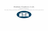 Hafnia Tankers Ltd. - otc.nfmf.nootc.nfmf.no/public/news/16591.pdf · Prepaid costs relating to future share issuance ... Hafnia Tankers Ltd. ... while the balance of Hafnia Tankers