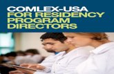 RESIDENCY PROGRAM DIRECTOR’S GUIDE TO · PDF fileresidency program director’s guide to. recognized pathway to licensure comlex-usa, ... comlex-usa level 1, may 2015-april 2016