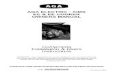 AGA ELECTRIC - AIMS EC & EE COOKER OWNERS · PDF fileOVEN VENT PIPE CONNECTION OPTIONS 8 OVEN VENTING SYSTEMS 9 - 10 AIMS HANDSET 11 USER GUIDE 12 ... If the AGA is to be installed