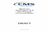Medicare 2018 Part C & D Star Rating Technical Notes 2018 Part C & D Star Ratings Technical Notes DRAFT Updated – 09/06/2017 DRAFT DRAFT (Last Updated 09/06/2017) DRAFT Page i Document