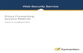 WebSecurityService Proxy Forwarding AccessMethod · PDF fileProxy ForwardingAccessMethod/Page5. SymantecWebSecurityService/Page6 Step2—SpecifyGroupsofInterest 14 AddaProxy Forwarding