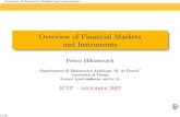 Overview of Financial Markets and marsili/fin_math07/ of Financial Markets and Instruments Financial Markets and Primary Securities Financial Markets and Instruments Financial instruments