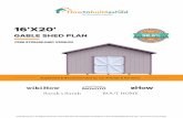 FREE 16X20 Storage Shed Plan by Howtobuildashed · PDF fileDISCLAIMER Howtobuildashed.org is here to help and assist the DIYer. All information / advice is free to use. The information