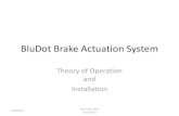 BluDot Brake Actuation System What is it? •A brake actuation system •NOT an air brake system – it is air over hydraulics •Works on trailers with hydraulic brakes