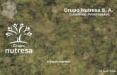 Grupo Nutresa S. A. · PDF filethe people and building a brand of leadership, ... brands and distribution Brand development ... to Grupo Nutresa S.A. and its subordinated companies,