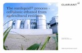 sunliquid for the production of cellulosic ethanol from ... Presentation/Dr. Pao… · Clariant acquired Süd-Chemie in 2011 and as of July ... sunliquid for the production of cellulosic