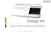 Class D Audio Power Amplifier Using IRS2092 - · PDF filespeaker f120a fet1 irfiz24n fet2 irfiz24n + c1 ekmg500ell100me11d c6 c3 amz0050j102 rper11h103k2k1a01b v1 freq = 1k vampl =
