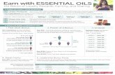 Earn with Essential Oils -   · PDF fileEarn with ESSENTIAL OILS ... Source:   ... identical to the wholesale price in dollars