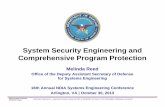 System Security Engineering and Comprehensive … to product baseline • IAVM program established for IA control maintenance RFP • CM and IA controls incorporated into TD SOW and