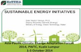 SUSTAINABLE ENERGY INITIATIVES - Asia Pacific … STRATEGIC!PILLARS!! 113 10th Malaysia Plan Chapter 3: Creating the Environment for Unleashing Economic Growth of nuclear energy as