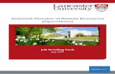 Assistant Director of Human Resources (Operations) - Jobs at Lancaster University · PDF file · 2015-07-10Assistant Director of Human Resources (Operations) 2 ... innovative university