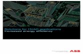 Solutions for HVAC applications Increased energy … for HVAC applications Increased energy ... Solutions for HVAC ... air through the building and returns it to the AHU as part of