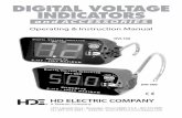 DIGITAL VOLTAGE INDICATORS - HD Electric … 100_500 Series Digital...4 DESCRIPTION The Digital Voltage Indicators, DVI-100 and DVI-500, are direct contact digital voltage indicators