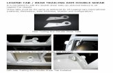 LEGEND CAR / REAR TRAILING ARM DOUBLE SHEAR CAR / REAR TRAILING ARM DOUBLE SHEAR It is permitted to add the double shear tabs (as pictured below) to all Legend Car chassis. These tabs