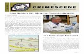 THE CRIMESCENE - Lake County · PDF fileTHE CRIMESCENE NEWSLETTER OF THE ... Board of Criminalistics and the American Society for Clinical Pathology Academic Appointments - ... Manuscript