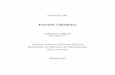 Forensic Chemistry - Bienvenidosmatematicas.udea.edu.co/~carlopez/forense/lab3-3.pdf · Chemistry 487 Forensic Chemistry Laboratory Manual Revision 3.3 Anthony Andrews and Bruce McCord