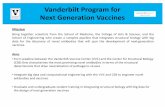 Vanderbilt Program for Next Generation Vaccines · PDF filecomplications for elicitation as a vaccine (Figure above). The current experience based scoring model will be replaced by