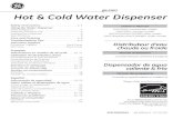 ge.com Hot Cold Water Dispenser - The Home Depot ??2017-04-27Hot Cold Water Dispenser ... andallplasticpartsâ€”thesameway. ... is cool (about 1 quart). Add water to the cold water