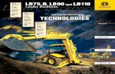 Loader Backhoes LB75 B LB90 LB110 Loader · PDF fileAll this power is controlled by a single ergonomic loader control lever ... These loader backhoes boast best-in-class visibility,