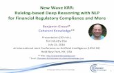 New Wave KRR: Rulelog-based Deep Reasoning with …coherentknowledge.com/wp-content/uploads/2016/07/talk...• More Agile –faster to update • More Overall Effectiveness: less exposure