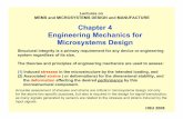 Chapter 4 Engineering Mechanics for Microsystems Design 4.pdf · Chapter 4 Engineering Mechanics for Microsystems Design ... beam spring in micro ... The governing differential equation