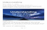 The source of understanding - …barrygjohnsonsrom.weebly.com/.../understanding.docx  · Web viewBarry G. Johnson, Sr. / General. The Way of Wisdom / Wisdom; Understanding / Proverbs