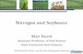 Nitrogen and Soybeans - Soil Science at UW- Input = Biological N fixation ... Nodules house the bacteria. Nodulation process • Bacteria infect root hairs • First nodules form 1