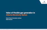 Value of Wartsila 18V50sg IN ALBERTA ELECTRICITY · PDF file1 Day Month Year Presentation name / Author ... •Bid capacity to the market with variable operating cost ... GAS TURBINE