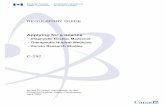 Regulatory Guide c-292 - Canadian Nuclear Safety · PDF fileCanadian Nuclear Commission ... Applying for a licence - Diagnostic Nuclear Medecine - Therapeutic Nuclear Medicine ...