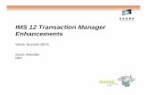 IMS 12 Transaction Manager IMS Version 12 - Confex · PDF file2 IMS TM Enhancements • APPC and OTMA Shared Queues Enhancement • Removes the dependency on RRS for Synlevels None|Confirm
