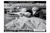 Langham Court Theatre a society obsessed by scandal, ... JoHN SMitH, BARRy GRiMSHAW, MiKe KuSS, BiLL ADAMS, GiL HeNRy ... Langham Court Theatre. presents
