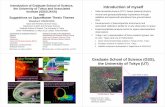 Introduction of Graduate School of Science, …/file/SpaceMaster_2010...Sun Solar Wind Auroral Camera Geospace-Ionosphere Aurora Magnetometer ORBITALS Radiation Belts Ring Current