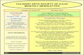 CULINARY ARTS SOCIETY OF AJIJIC MONTHLY  · PDF fileCULINARY ARTS SOCIETY OF AJIJIC ... India and the Mediterranean. Her favorites are appetizers ... Nonstick vegetable oil spray